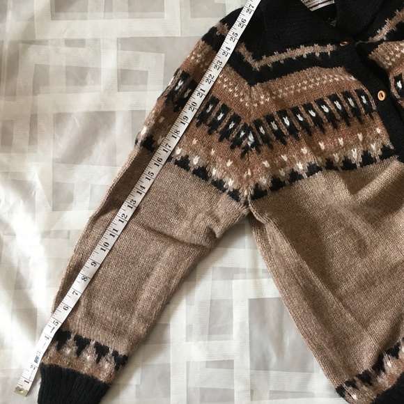 NWOT Alpaca Connection Button Up Cardigan Sweater Fair Isles. - Picture 4 of 6